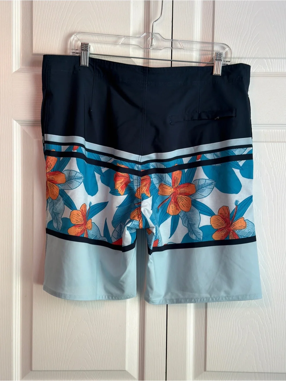 Ron Jon Surf Shop Men’s Blue Floral Print Board Shorts Size 34